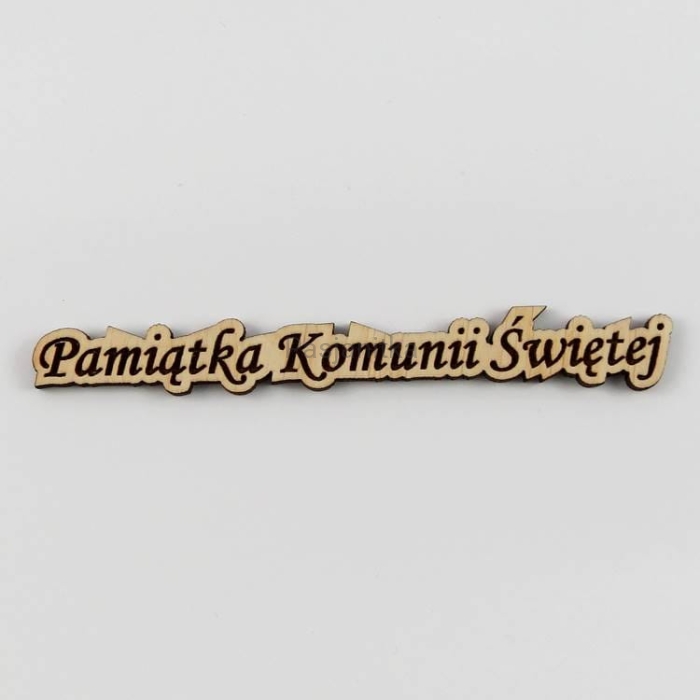 Napis "Pamiątka Komunii Świętej" 12,5 cm x 1,5 cm