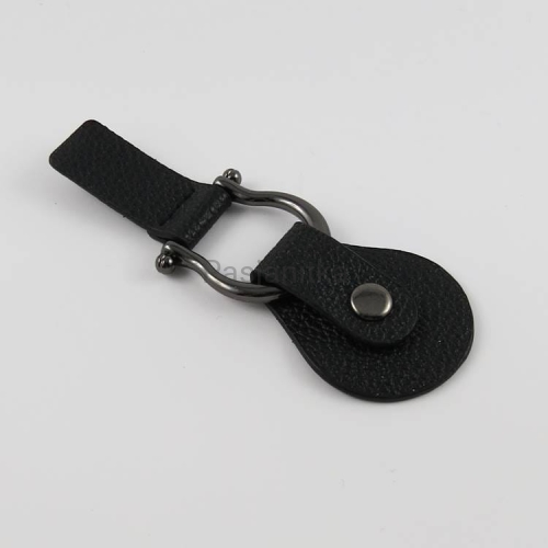 Zapięcie do torebki/ozdobne 4,2 x 11,5 cm czarny