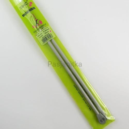 Druty proste 6 mm - teflonowe