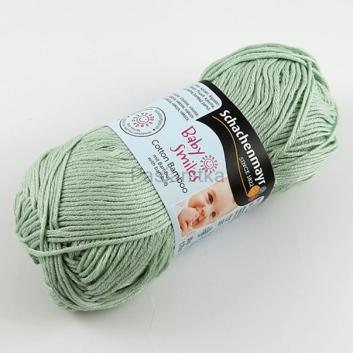 Włóczka Baby Smiles Cotton Bamboo 1077 jasna oliwka