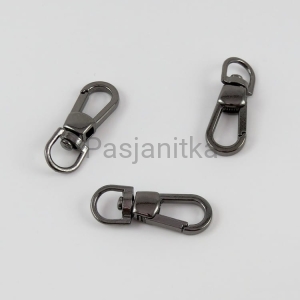 Karabińczyk 10 mm x 40 mm, czarny