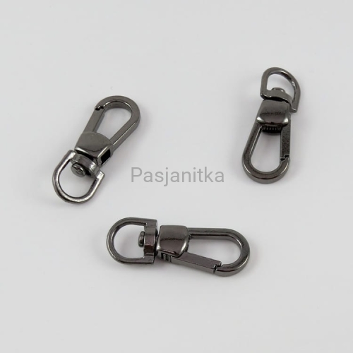 Karabińczyk 10 mm x 40 mm, czarne