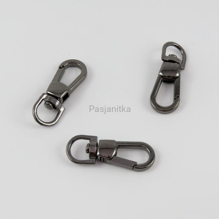 Karabińczyk 10 mm x 40 mm, czarne
