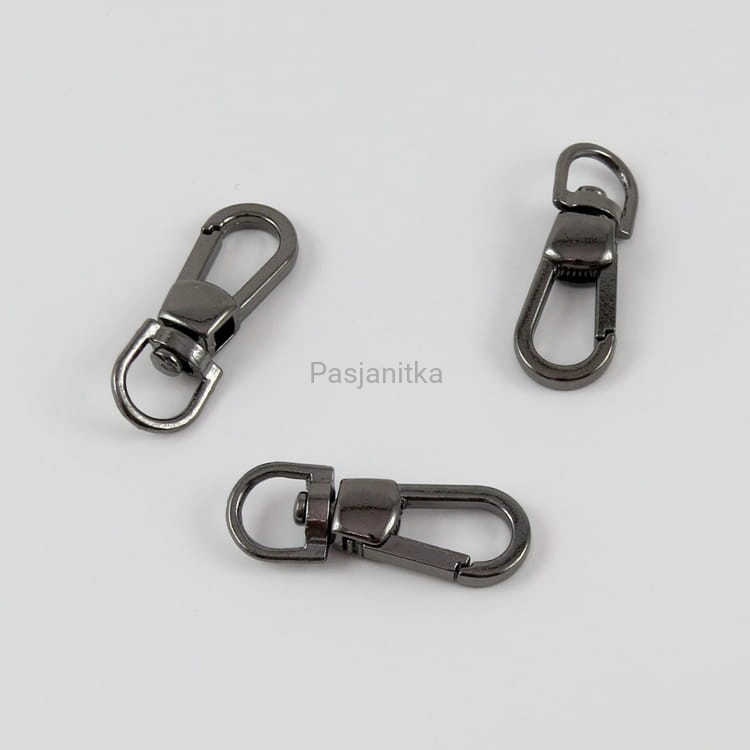 Karabińczyk 10 mm x 40 mm, czarne