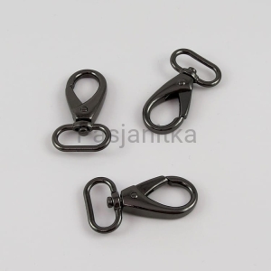 Karabińczyk 20 mm x 45 mm, czarny