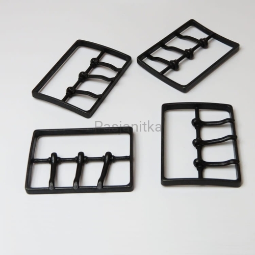 Klamra metalowa czarna nr 19 / 64 mm x 46 mm