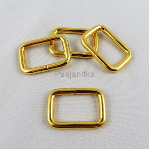 Ramka metalowa 26 mm, złoty