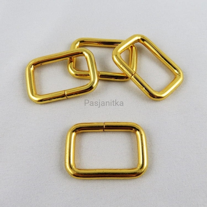 Ramka metalowa 26 mm, złoty
