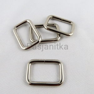 Ramka metalowa 26 mm, srebrny