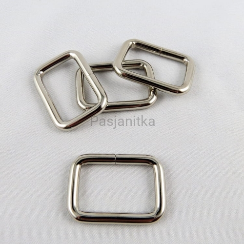 Ramka metalowa 26 mm, srebrny
