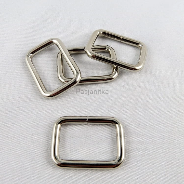 Ramka metalowa 26 mm, srebrny