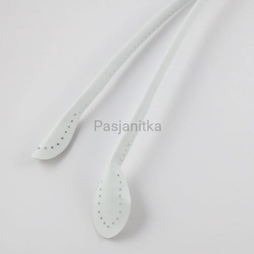 Rączki do torebki ekoskóra 60 cm białe