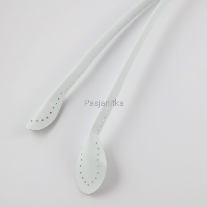 Rączki do torebki ekoskóra 60 cm białe