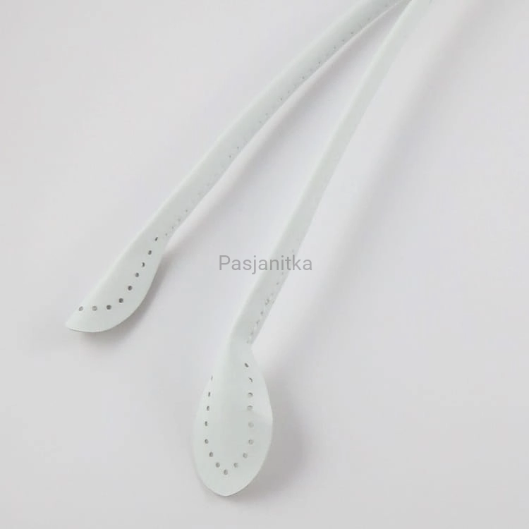 Rączki do torebki ekoskóra 60 cm białe