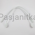 Rączki do torebki ekoskóra 60 cm białe