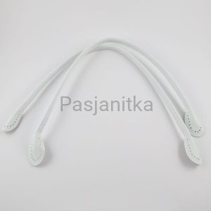 Rączki do torebki ekoskóra 60 cm białe