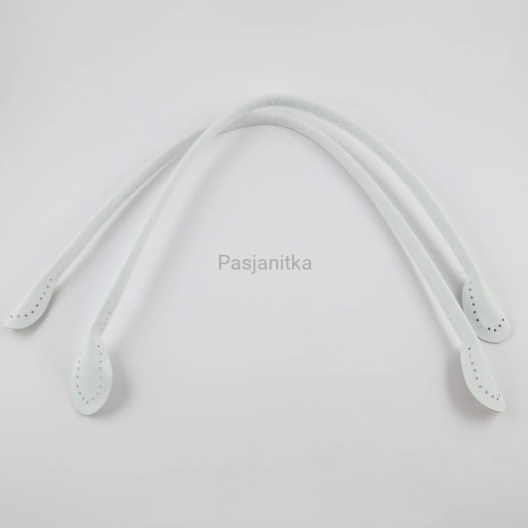 Rączki do torebki ekoskóra 60 cm białe