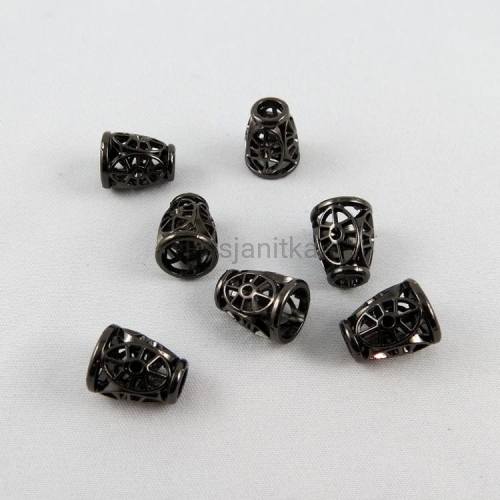 Końcówka metalowa 11 x 14 mm czarny