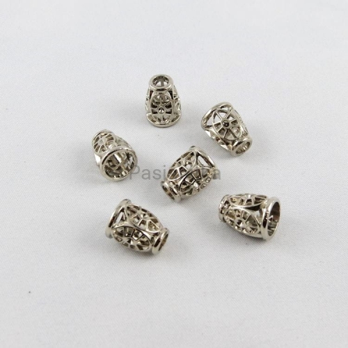 Końcówka metalowa 11 x 14 mm srebrny