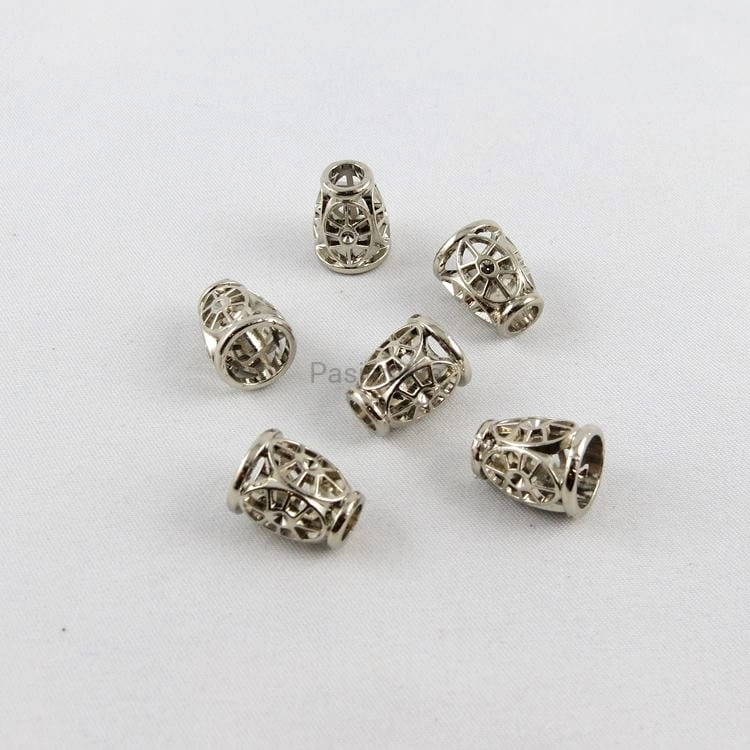 Końcówka metalowa 11 x 14 mm srebrny