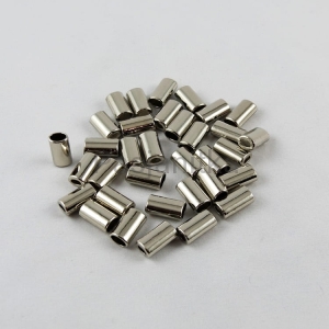 Końcówki metalowe 8 x 14 mm, srebrny