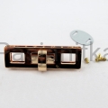 Zapięcie do torebki złoty, 70 x 20 mm