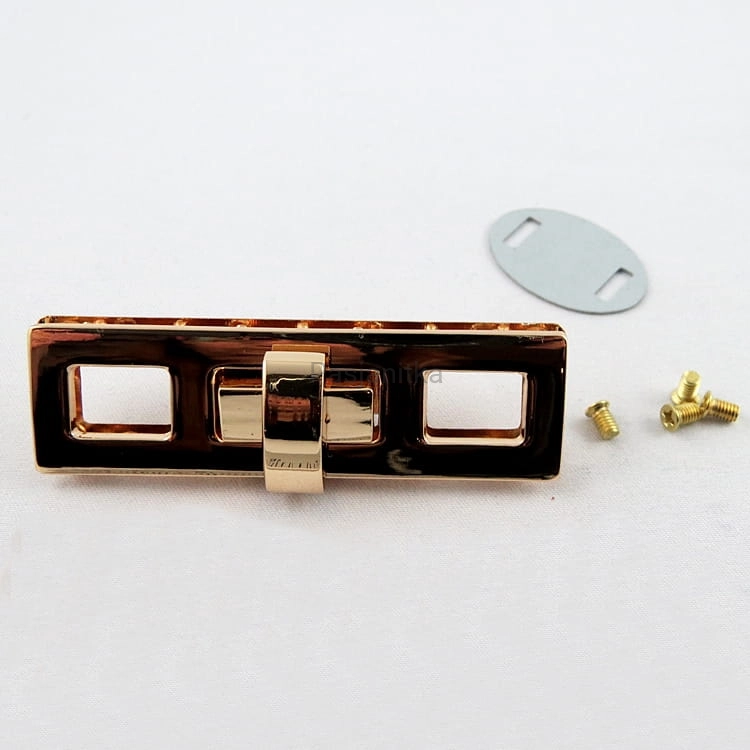 Zapięcie do torebki złoty, 70 x 20 mm