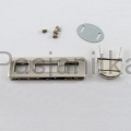 Zapięcie do torebki srebrny, 70 x 20 mm