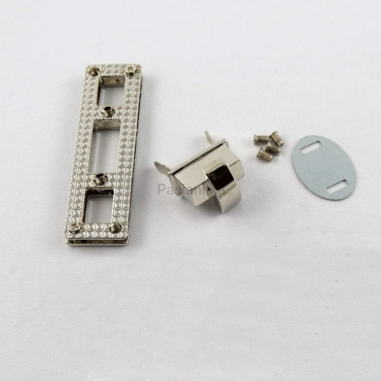 Zapięcie do torebki srebrny, 70 x 20 mm