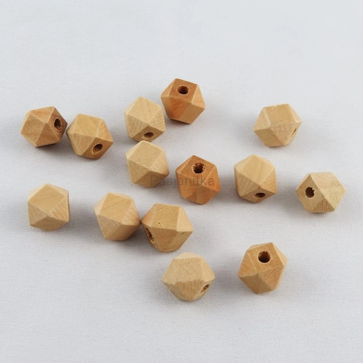 Drewniane koraliki 12 x 12 mm