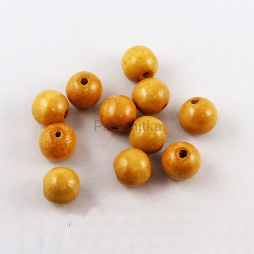 Drewniane koraliki 19 mm jasny brąz