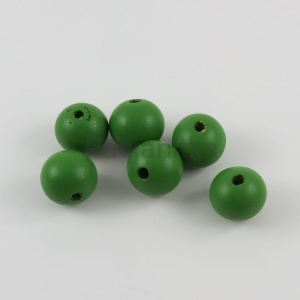 Drewniane koraliki 20 mm zielony