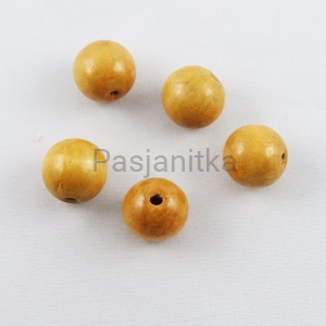 Drewniane koraliki 22 mm jasny brąz