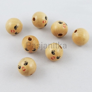 Drewniane koraliki buzia 22 mm