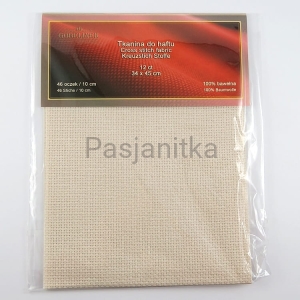 Kanwa/ Tkanina do Haftu 12 ct / 34 x 45 cm / ecru