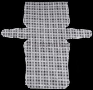 Kanwa plastikowa 54 cm x 50,5 cm biały