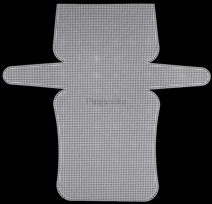 Kanwa plastikowa 54 cm x 50,5 cm biały