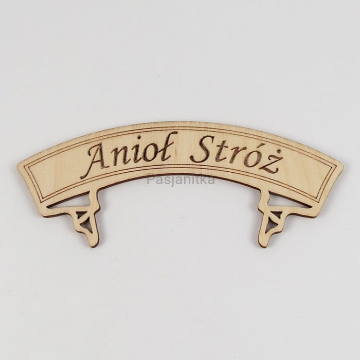 Tabliczka / Napis "Anioł Stróż" 14 cm x 5 cm