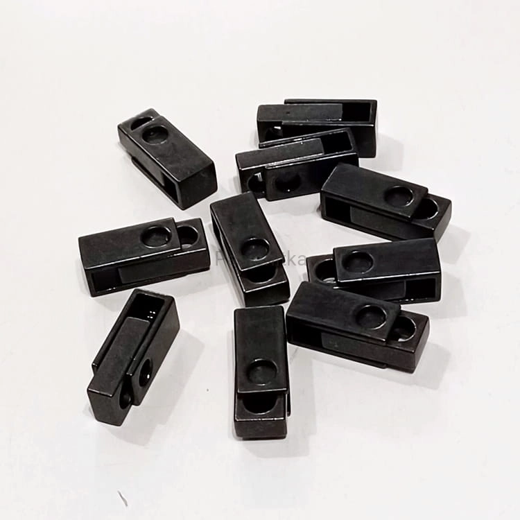 Stoper / Końcówka metalowy /2,3 cm x 9 mm/4mm/ czarny
