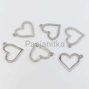 Zawieszka serce 21 x 25 mm srebrny