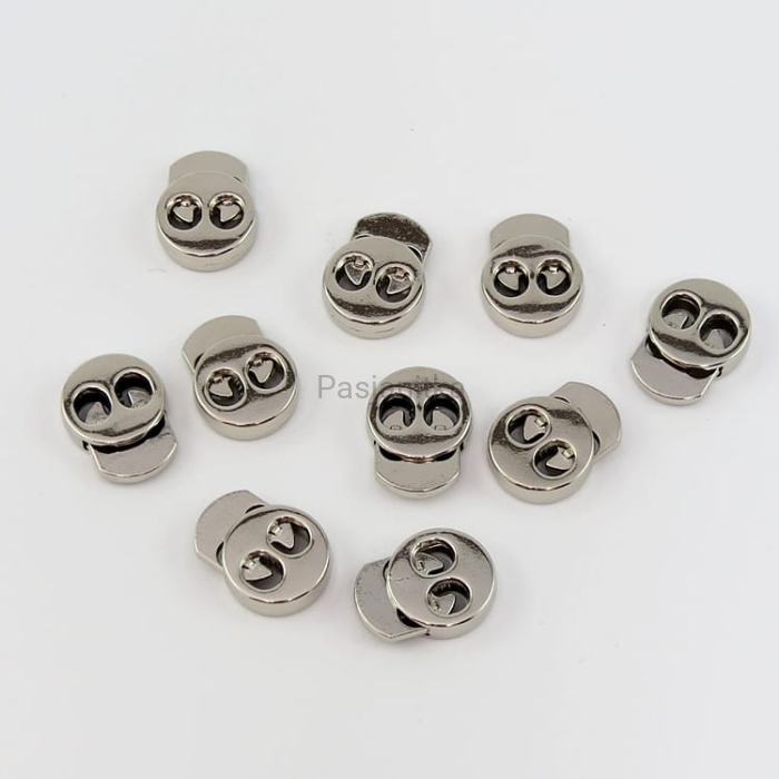 Stoper metalowy 1,5 cm x 1,8 mm/3,5mm/ srebrny