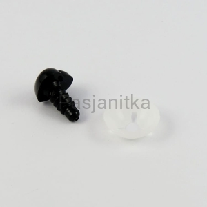 Nos czarne serduszko 15 x 16 mm