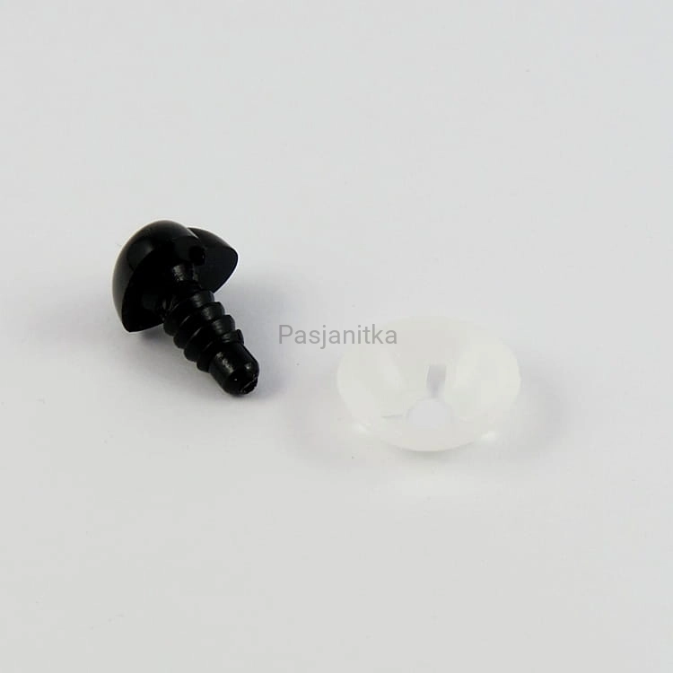 Nos czarne serduszko 15 x 16 mm
