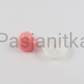 Nos różowy serduszko 15 x 16 mm