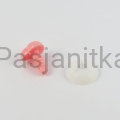 Nos różowy serduszko 15 x 16 mm