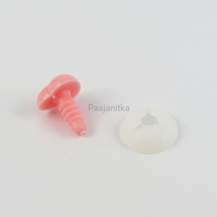 Nos różowy serduszko 15 x 16 mm
