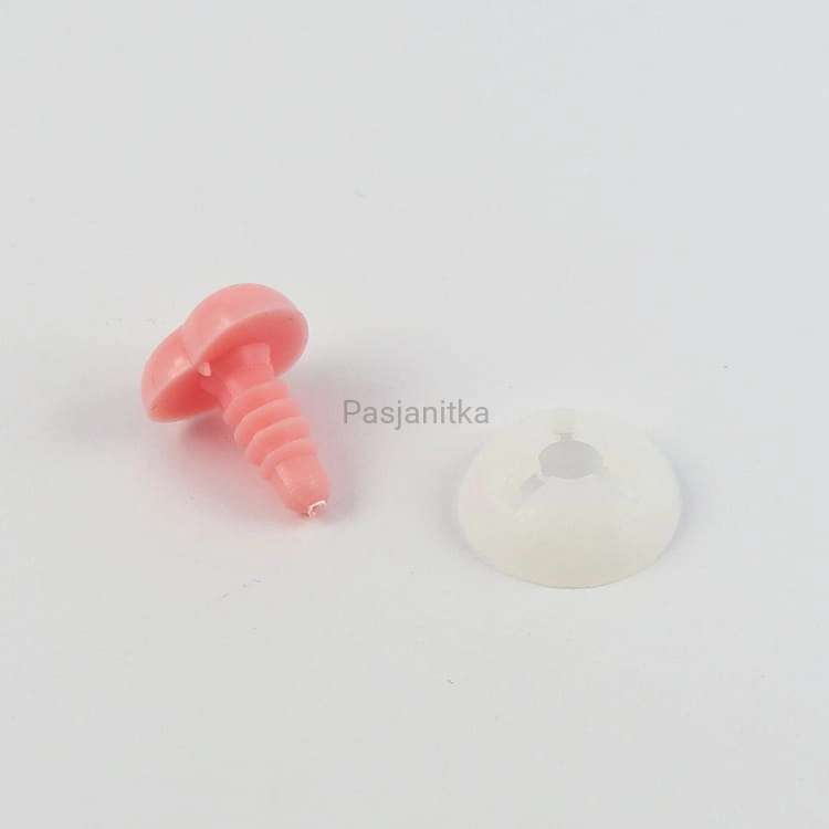 Nos różowy serduszko 15 x 16 mm