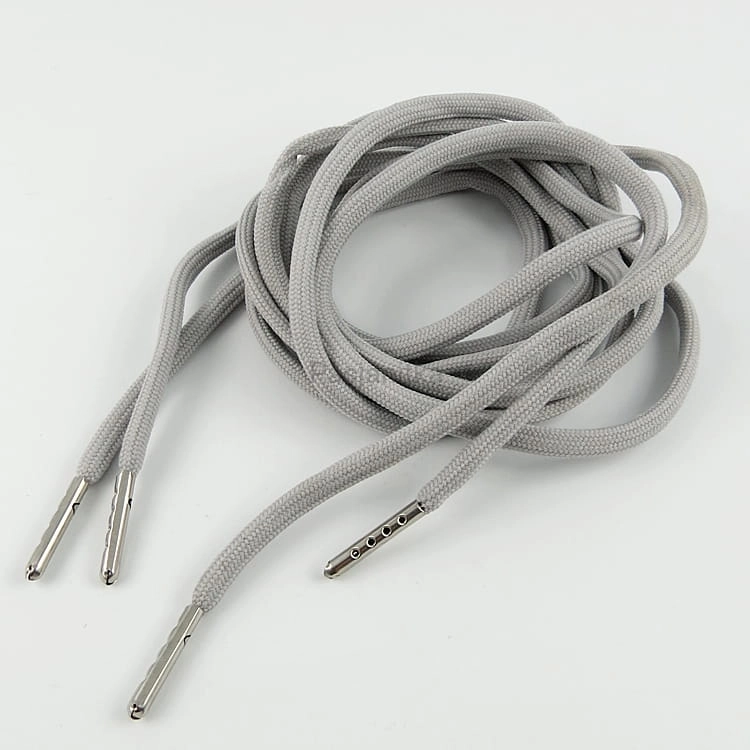 Sznurek odzieżowy / Sznurówki 130 cm jasny szary