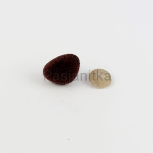 Nos trójkąt aksamitek 15 x 20 mm brązowy