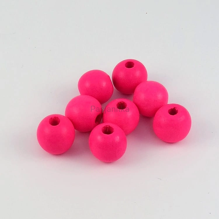 Drewniane koraliki 20 mm amarant
